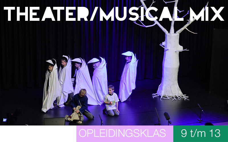 Opleidingsklas THEATER/MUSIXAL MIX voor 9-13 jaar Jeugdtheaterschool Utrecht